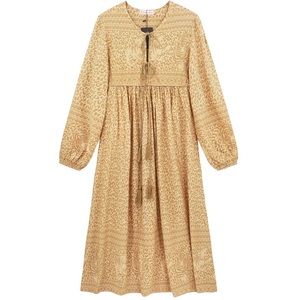 Boho Tiger Animal Print Tassel Dress